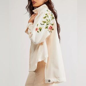 FREE PEOPLE We The Free Dawn Break Top Women’s Button-Front Top - Size XSmall